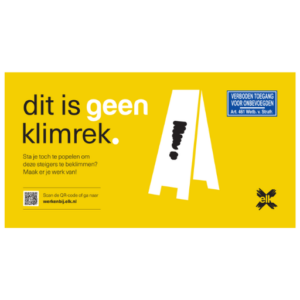 Antiklim bouwhekdoek geel