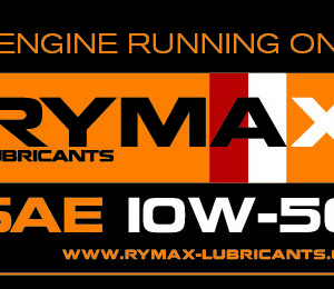 Sticker Motor draait op 10W50