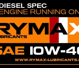 Sticker Motor draait op diesel 10W40