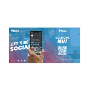 Let's be social flyer