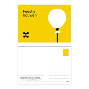 Ansichtkaart feestje