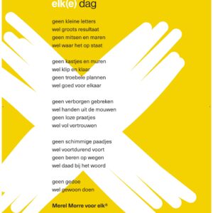 Poster gedicht geel