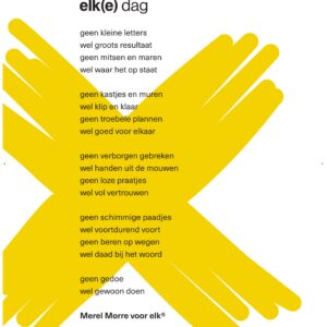 Poster gedicht wit