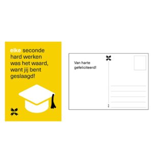 Kaartje geslaagd