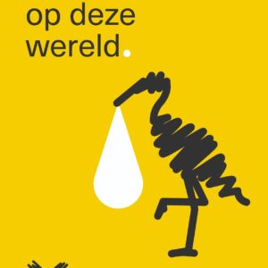 Ansichtkaart ooievaar