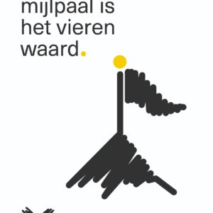 Ansichtkaart mijlpaal