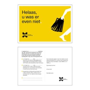 Niet thuis-kaartje PO